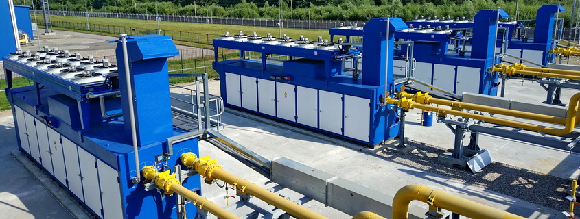 The gas compressor station